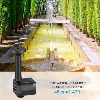

1.4w Floating Solar Powered Pond Garden Water Pump Kit Bird Bath Fish Tank For Bird Bath Garden Decoration Fountain Bird Bath