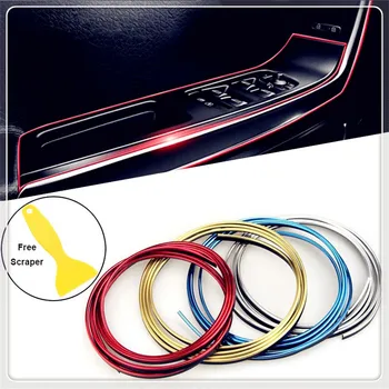 

Car Decoration Strip Dashboard Door Edge Trim Interior Gap line for BMW 530Li 335i 750i 330i 325i 320si 630i X6 M6 640i 640d