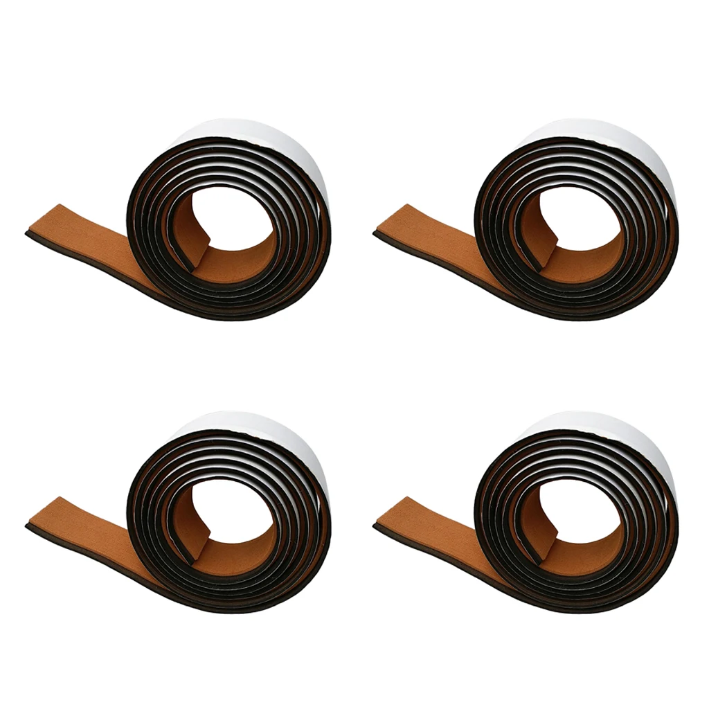 

4 Pieces EVA Boat Flooring Teak Decking Pad Sheet Car Caulking Strip