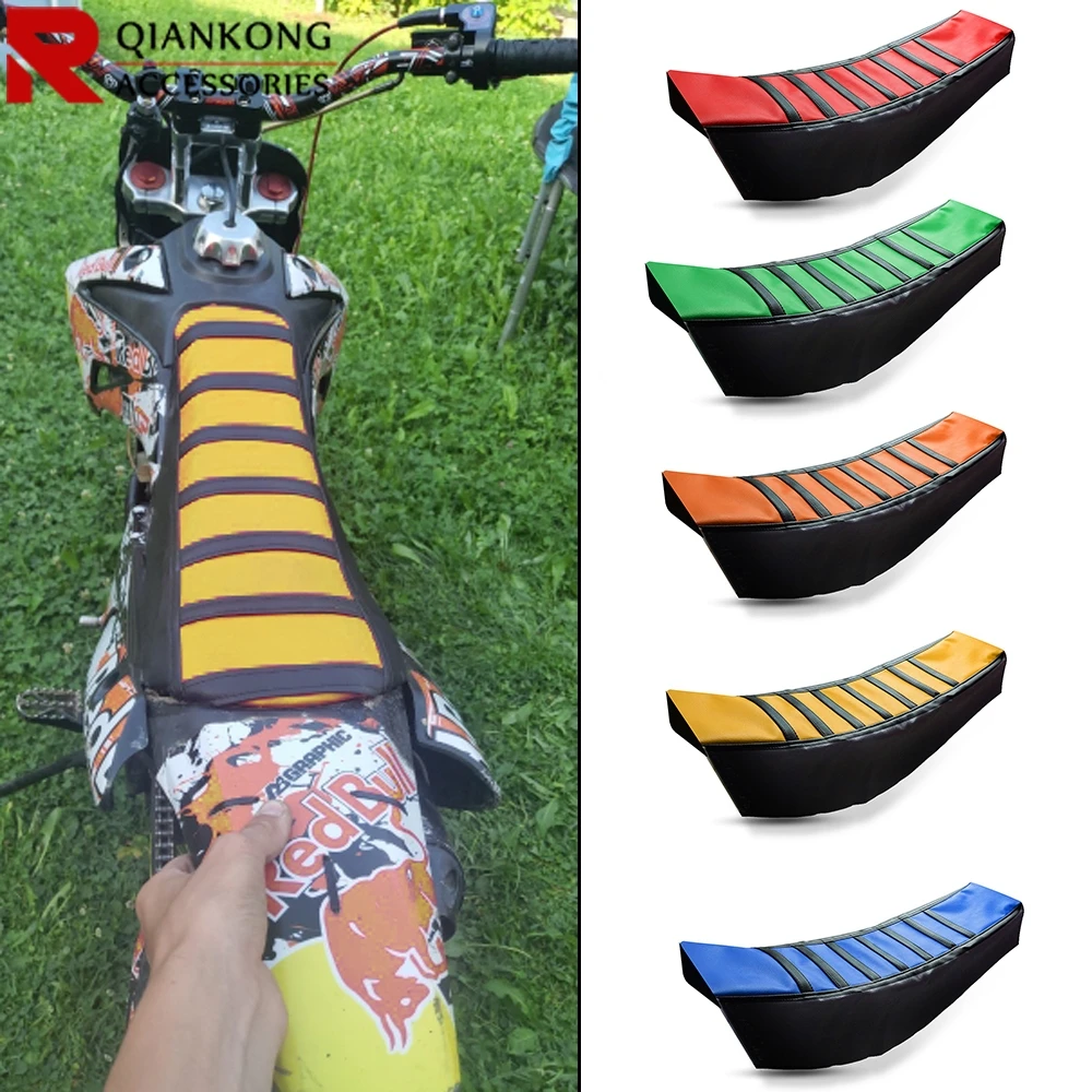 

Motorcycle Seat Cover Rubber Striped Soft moto seat cover FOR SUZUKI RM YAMAHA YZ WR HONDA CBF Motocross Motorcycle Off Road