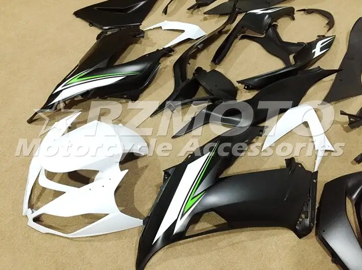 ABS полный обтекатель комплект подходит для Kawasaki ZX6R 2013 Обтекатели ZX-6R Ninja 636 599 белый черный матовый