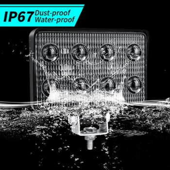 

Lamp LED Work lights 24W 4WD Waterproof 6000K 1800LM Motorcycle Off-Road