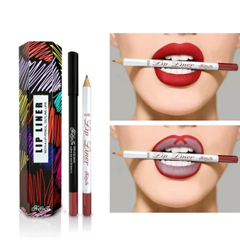 

Non-Stick Cup Lipstick Set Red Lip Makeup Cosmetics 12 Colors Long Lasting Lipliner Matte Lip Liner Waterproof Shining