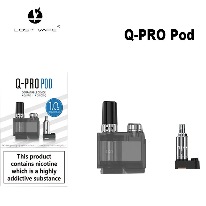 

LOSTVAPE Q-PRO Pod with 1.0ohm regular Coil fit for LOSTVAPE Q-PRO Pod Kit LOSTVAPE Q-PRO Pod