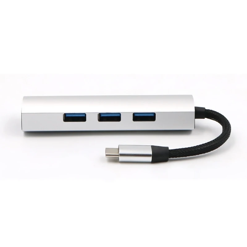 Сплав Тип C на 4 порта USB 3,0 концентратор адаптер для Macbook Pro Google ChromeBook PC
