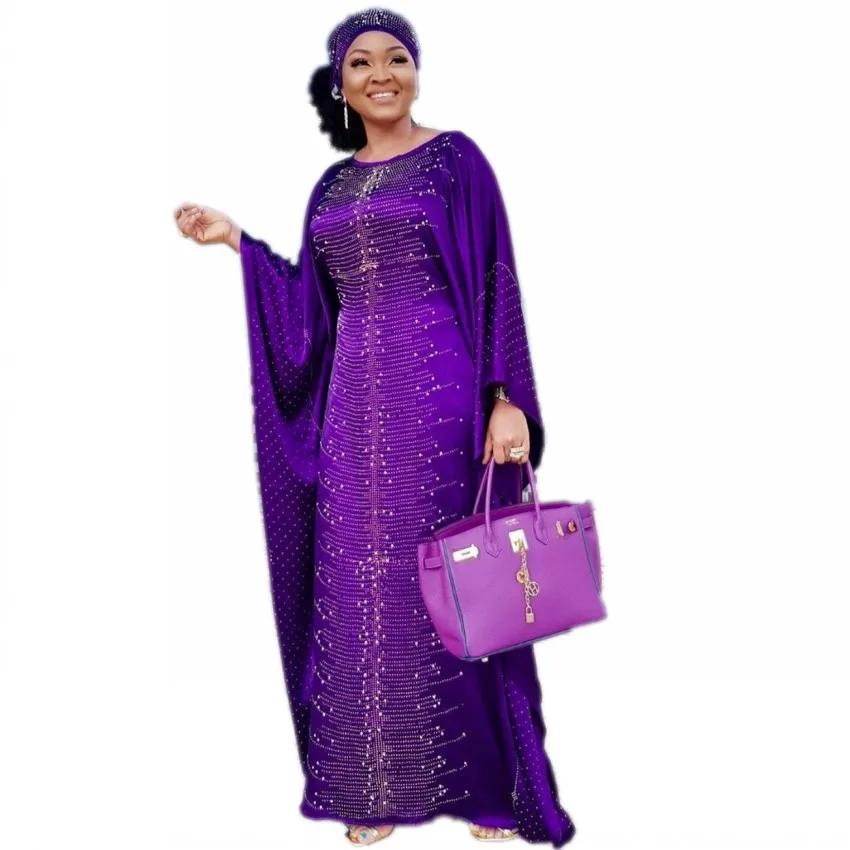 Африканские платья для женщин мусульманское Длинное Макси платье модное платье абайя для леди соответствующие платок