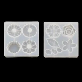 

Doughnut Cake Flower Leaves Pendant Mold UV Resin Silicone Mold Jewelry Making