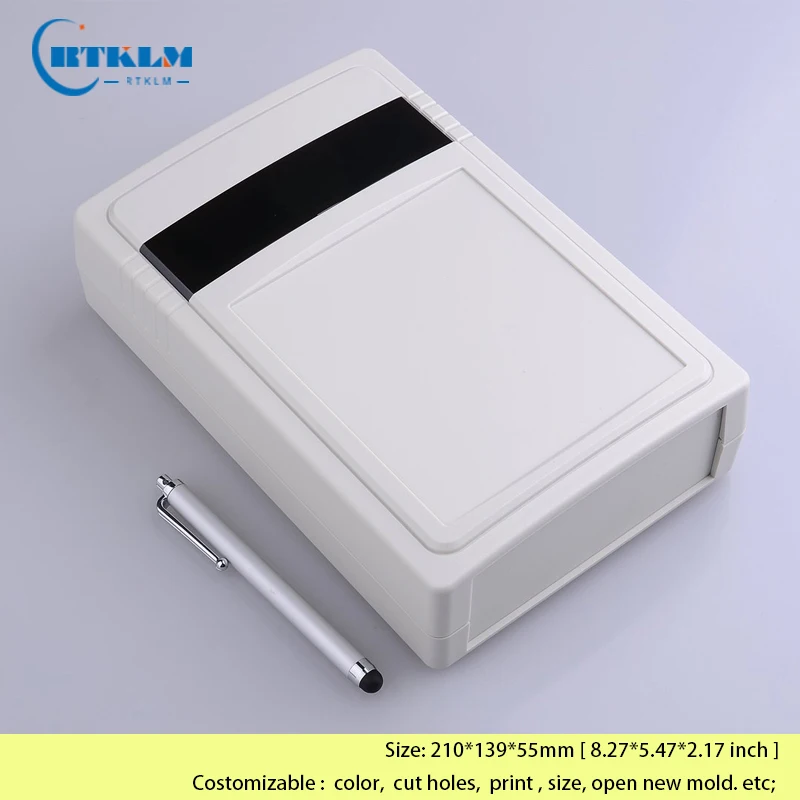 Caixa de Plástico para Montagem de Parede Caixa Eletrônica Personalizada para Projeto de Alimentação Caixa de Junção Abs 210*139*55 mm