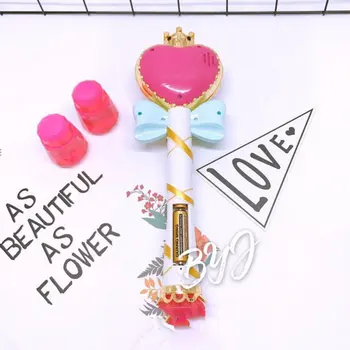 

Early Development Child Electric Bubble Gun Water Blowing Magic Wand Heart Shape Light Music Machine Outdoor Sports Toy