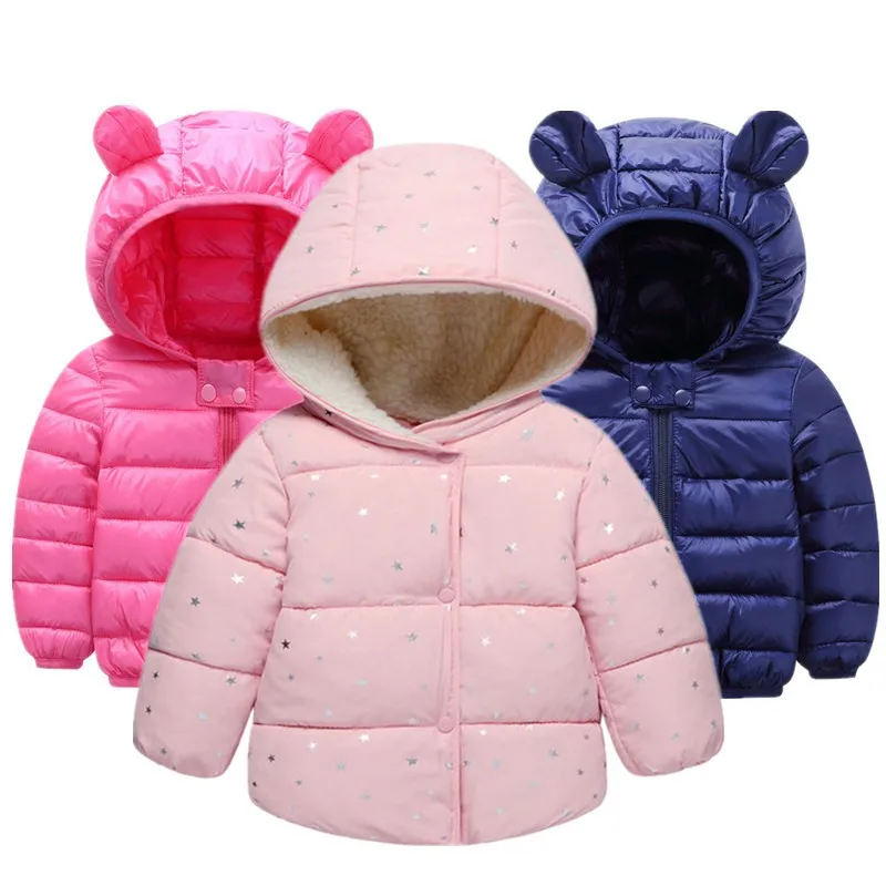 Kids Baby Boys Girls 3 Months-5T Winter Cartoon Rabbit Ears Coat Jacket Warm Outerwear Clothes