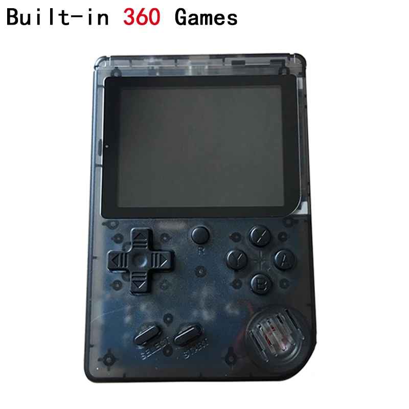 Мини-игровая консоль 8 бит Ретро карманный портативный игровой плеер Встроенный 360 классические игры лучший подарок для ребенка Ностальгический плеер - Цвет: Tr-Black