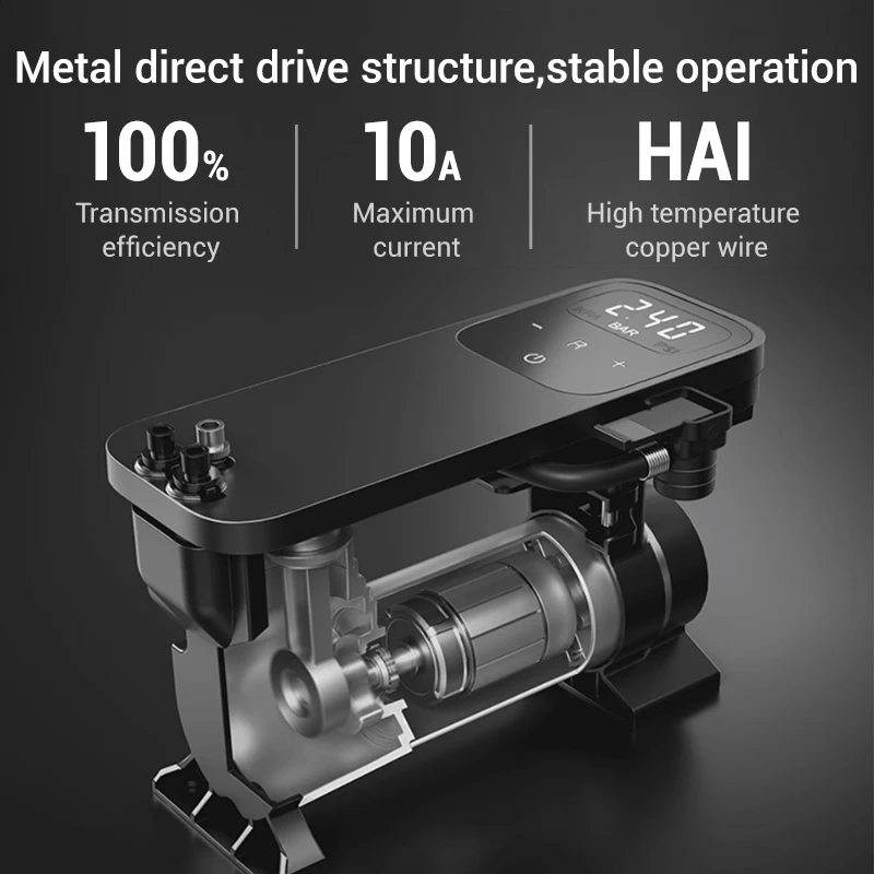 Original 70mai Air Compressor 12V 70 MAI protable Electric Car Air Pump Mini compressor Tire Inflator Auto Tyre Pumb