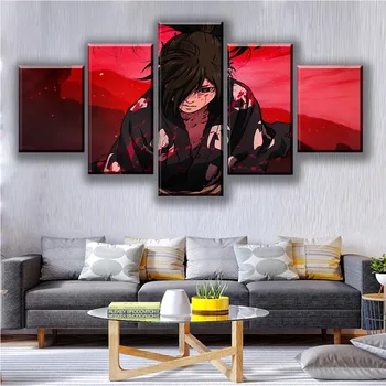 

Anime Hyakkimaru Poster Home Decor Canvas Printed 5 Pieces Dororo Painting Wall Art Pictures For Living Room Modular Framework
