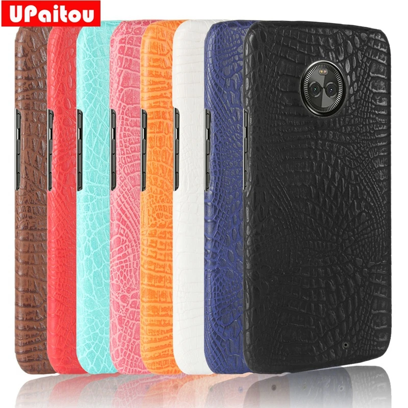 UPaitou for Motorola Moto X4 Case Luxury Crocodile Print Leather Cases Back Cover X 4th XT1900 Phone Bag Coque |
