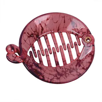 

Vintage Comb Easy To Carry Resin Daily Space Saving Holder Accessories Home Banana Barrette Office Easy To Use Hair Clip