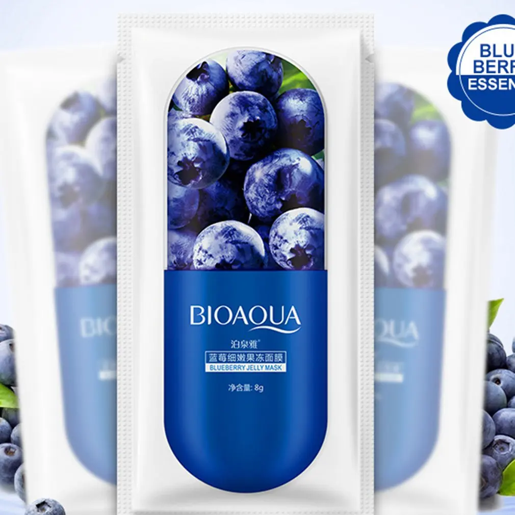 BIOAQUA Moisturizing Blueberry Cherry Jelly Mask Face Wrapped Masks Oil Control Smooth Tender Replenishment Skin Care 1 BIOAQUA Moisturizing Blueberry Cherry Jelly Mask Face Wrapped Masks Oil Control Smooth Tender Replenishment Skin Care 5
