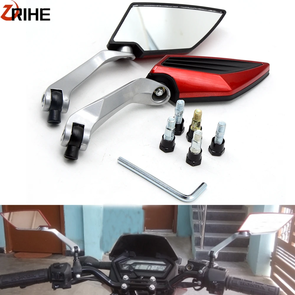 

Universal 8MM 10MM Screw Motorcycle Rearview Side Mirrors For Honda MSX125 MSX 125 PCX 125 150 CBR600 F4 F4i CB600 HORNET CB650F