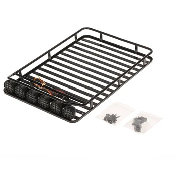 

AX-519 Metal Roof Rack Luggage with 6 LED Light Lamp Kit for Axial SCX10 RC4WD D90 RC Car 1/10 RC Rock Crawler Cars Parts