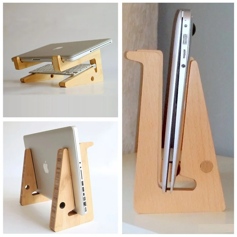

Newest Elegant Wooden Stand for MacBook Air / Pro thinkpad dell HP Wood Laptop Lapdesks Holder Bracket for Laptop,SKU 01B7A