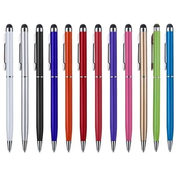 

2020 New 2 in 1 Stylus Drawing Tablet Pens Capacitive Screen Touch Pen Ballpoint for Mobile Android Phone Smart Pen Accessories