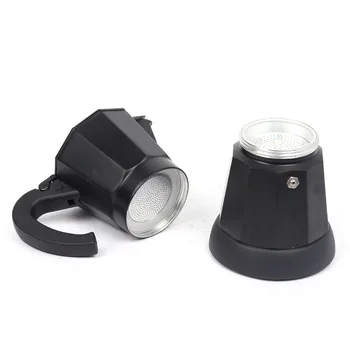 

EU Plug Aluminum Electric Coffee Maker Cafe Moka Pots With Handle Filter 6cups/300ml Electric Coffee Moka Pot 2020 Hihg Quality