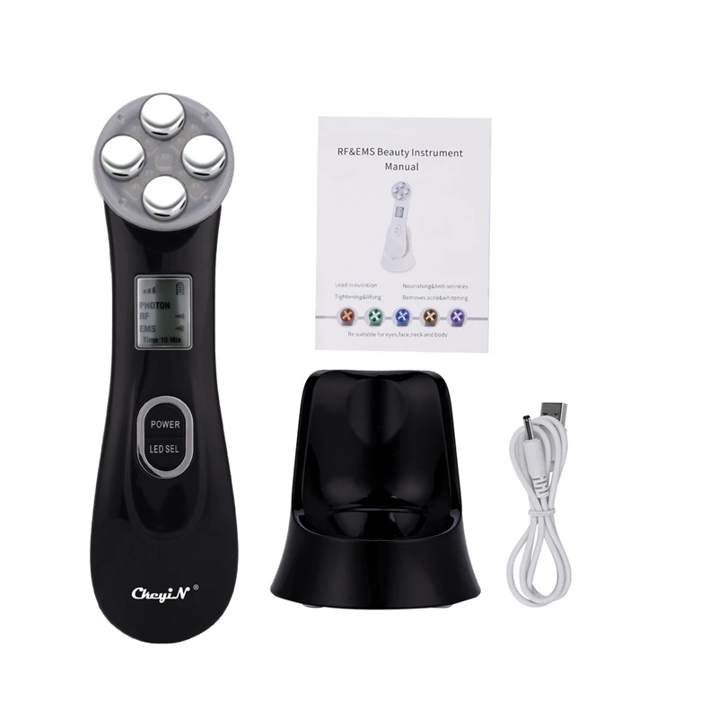 

RF EMS Electroporation LED Photon Light Therapy Beauty Device Anti Aging Face Lifting Tightening Eye Facial Tighten Skin Care
