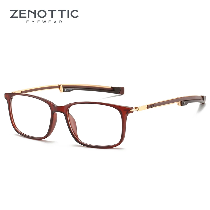 Очки ZENOTTIC с металлической оправой для мужчин и женщин оптические аксессуары