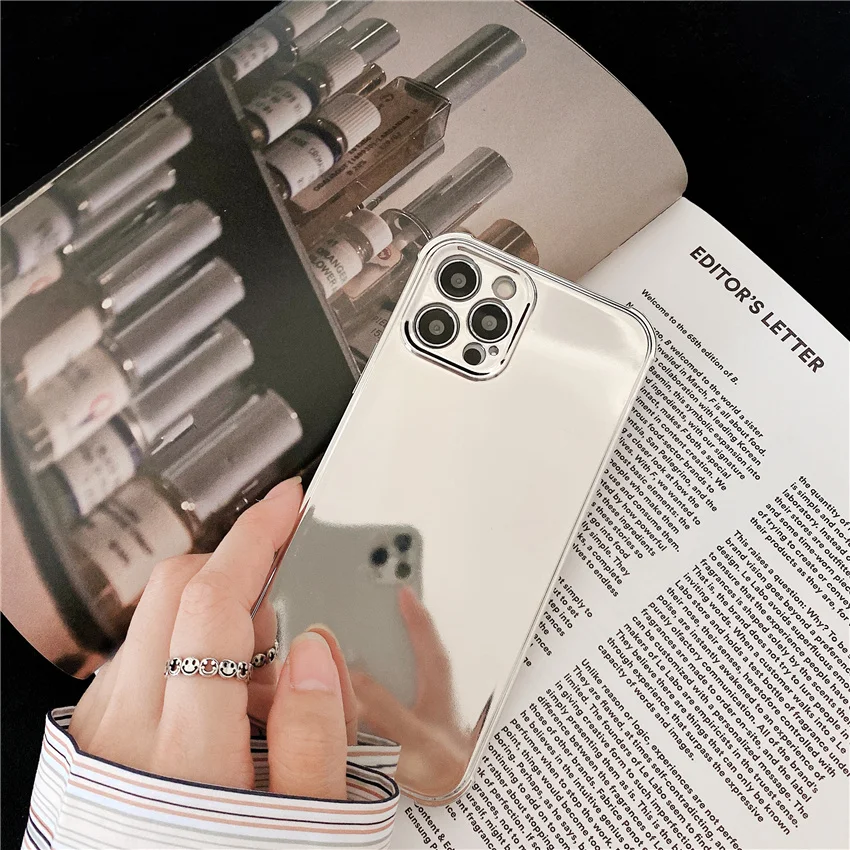 Luxury Gold Plated Electroplated Phone Case For iPhone 13 12 Pro Max 11 X Xsmax XR 8 7 Plus Mirror Flip Coque Lens Protection best iphone 13 pro max case
