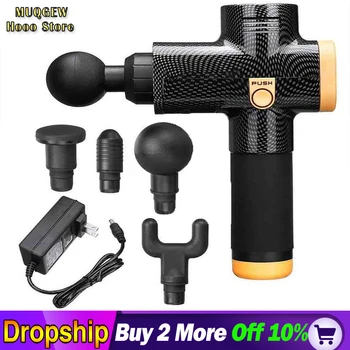 

muscle massager fitness relaxer electric shock grab relax gun Body Muscle Electric Vibrating Therapy Guns LED Deep Tissue Sport