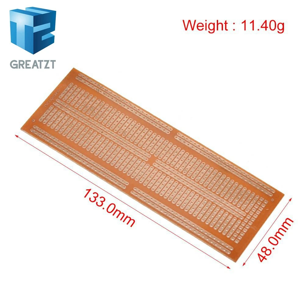 1/5PCS 48X133 48*133MM Einseitig Prototyp PCB Universal Board Experimentelle Bakelit Kupfer Platte platine Für DIY – Detail 1