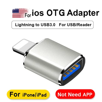 

OTG Converter for Lightnin* to USB 3.0 Adapter For iPhon 7 8 6 6s Plus 11 Pro Max X XS XR kit Converter for iOS 13 Versions