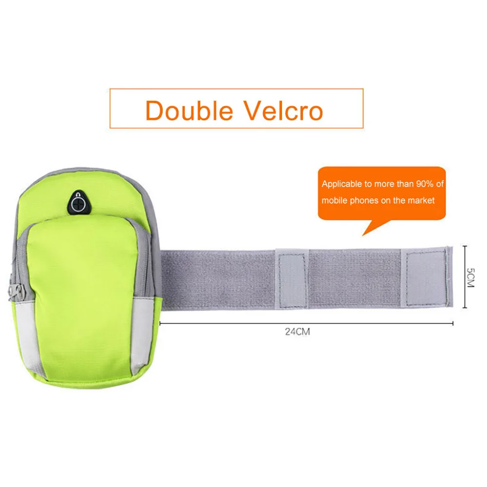 Running Wrist Riding Outdoor Sports Phone Arm Package Hiking Cell Strap Pocket #4O29 (9)