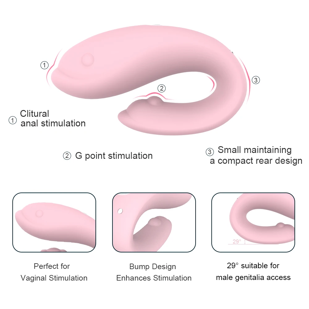 С коробкой двойной мотор дистанционный Беспроводной Вибратор массажер