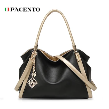 

PACENTO Big Totes Handbag Luxury Brand Women Boston Tote Bags Leather Womens Bags Handbags Cross Shoulder Large Messenger Bag
