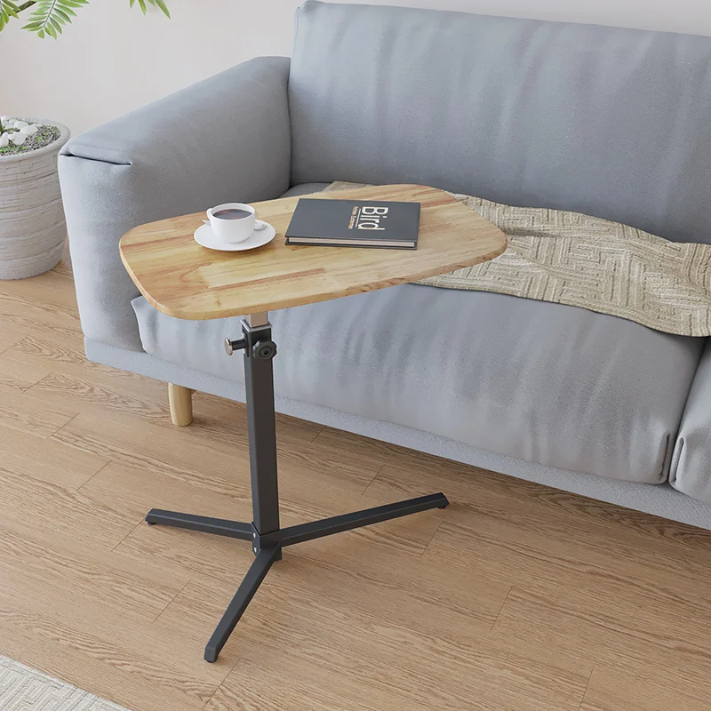 

Solid Wood Bedside Table Removable Lazy Laptop Desk Bed with Bedroom Simple Lift Sofa Small Table