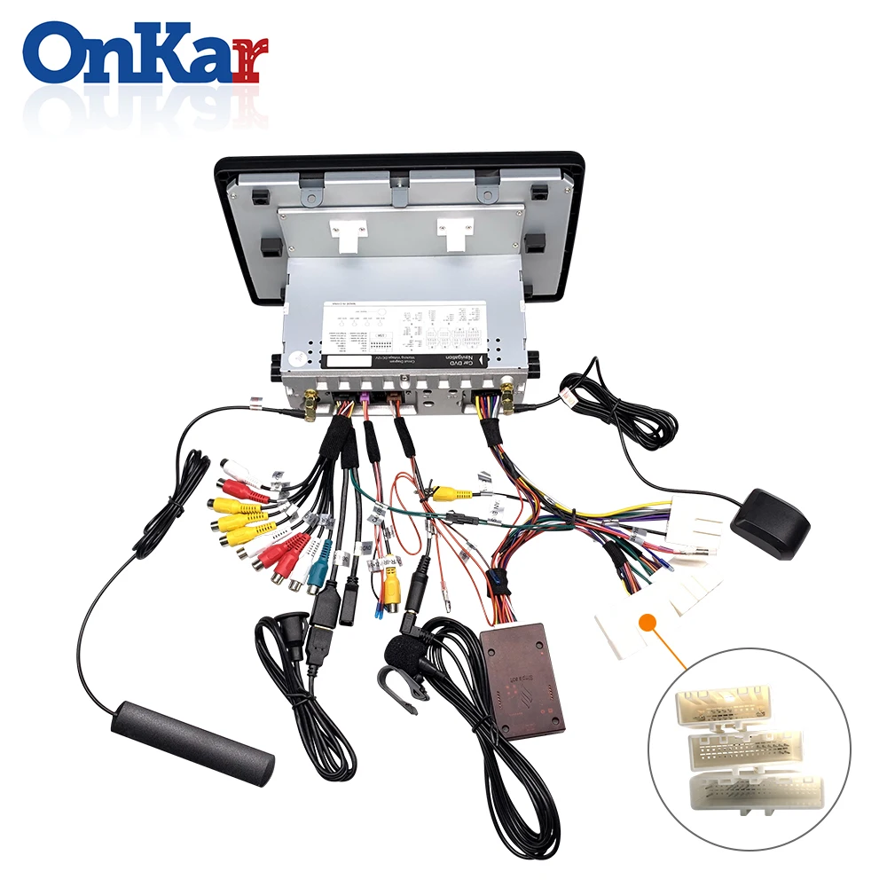 Best ONKAR 1 din android auto radio for Renault Arkana 2019 with android 8.1 support original steering wheel control with USB SD port 5