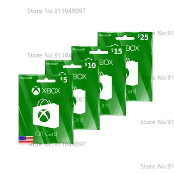 

Xbox Live $5/10$/15$/20$/25$ USD USA Microsoft Gift Card Points For Xbox 360 / Xbox One Instant Recharge Redeem Card