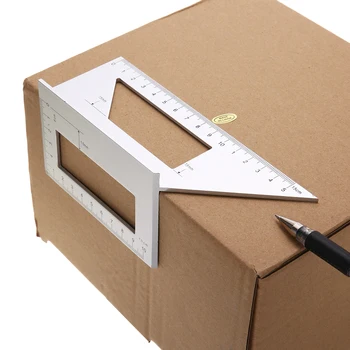 

Aluminum Alloy Combination Square Angle Ruler Measuring Ruler Woodworking Scriber T-type Ruler 45/90 Degree Angle Ruler