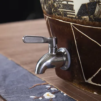 

High quality stainless steel Wine Beer Juice Special Hexagon Tap Trench Open Way Valve Tool contains a faucet nut tube gasket#38