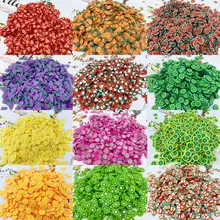

1000PC 20 Colors Fruit Nail Art Slices,3D Fruits Confetti Pineapple/ Strawberry/ Grapefruit Apple Stickers Nail Art Slices ,H543