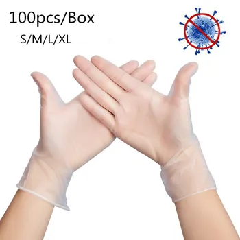 

100pcs/Box Anti Infection Gloves Food Grade Waterproof Allergy Free Disposable Work Safety Gloves FFP3 Glove Mechanic
