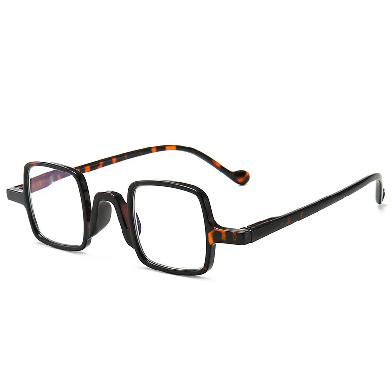 Ahora квадратные очки для чтения мужские и женские Ретро Анти-Синие лучи пресбиопические очки для дальнозоркости антибликовые очки+ 1,0 1,5 2 2,5 3 - Цвет оправы: Tea Leopard Print