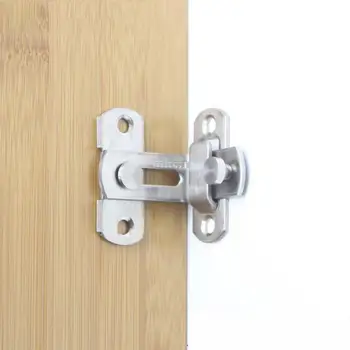 

Stainless Steel Latch Door Buckle Bolt Hasp Anti-Theft Door Sliding Door Lock 90 Degree Door Lock Buckle Imitation Hasp