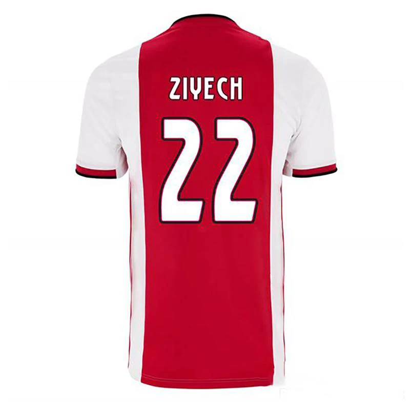 AJAXes домашние футбольные Майки#21 DE JONG футболка ajaxES 19 20#10 TADIC#4 DE LIGT мужские Футболки размер S-4XL футбольные футболки - Цвет: shirt