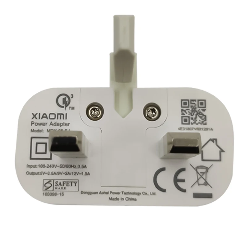Original Xiaomi QC3.0 Fast Charger 18W UK Power Adapter Type C Cable For Mi 9 8 se lite 9T 6 A1 A2 Max 3 F1 Redmi note 7 k20 pro