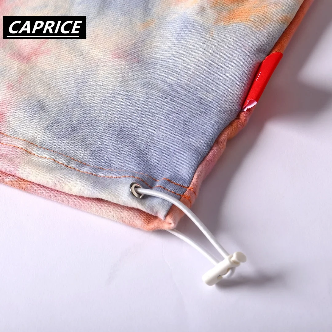 Вышивка Tie Dye негабаритная футболка с длинным рукавом Уличная зимняя одежда хип-хоп модные повседневные футболки с коротким рукавом Harajuku