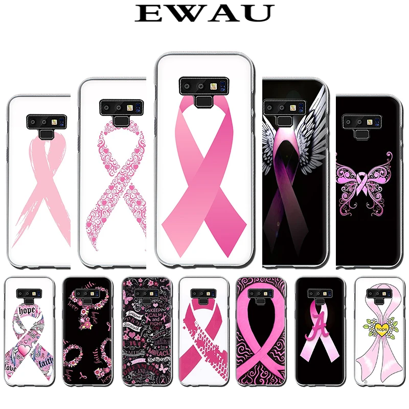 

EWAU Girl Breast Cancer pink Ribbon Hard Phone Cover Case for Samsung Galaxy A3 A5 A6 A7 A8 A9 A10 A20 A30 A40 A50 A60 A70