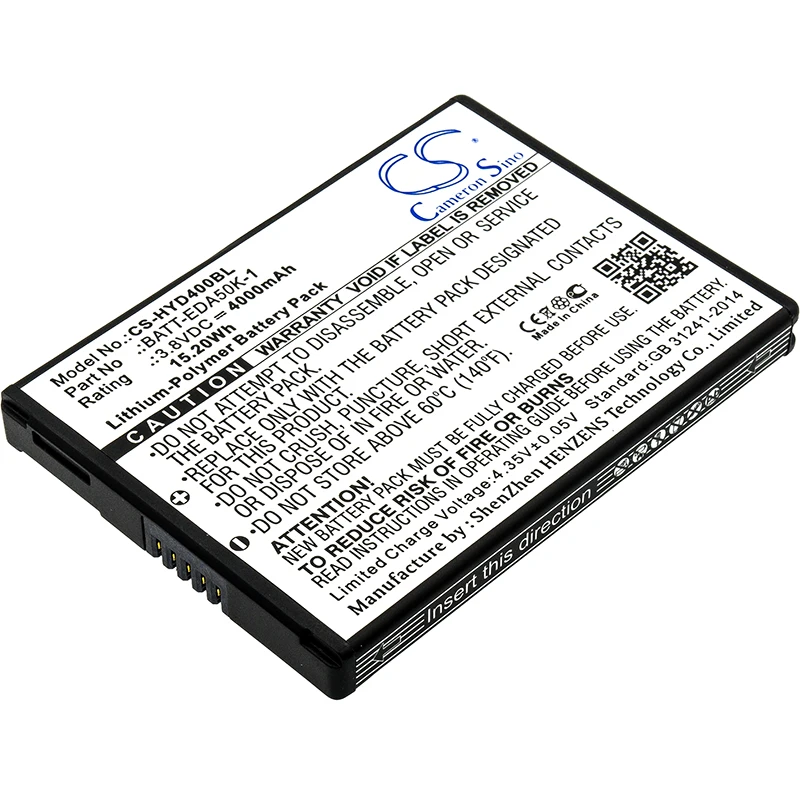 

Cameron Sino Battery For Honeywell EDA50,EDA50hc,Scanpal EDA40
