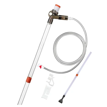 

Aquarium Cleaner - Fish Tank Sand Cleaner Kit With Air-Pressing Button And Adjustable Water Flow Controller Clamp For Fish Tank