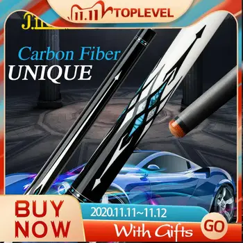 

KONLLEN J-flowers JF Billiard Carbon Fiber Pool Cue Stick Real Inlay Carbon Energy Technology Cue Kit with Extension with Box
